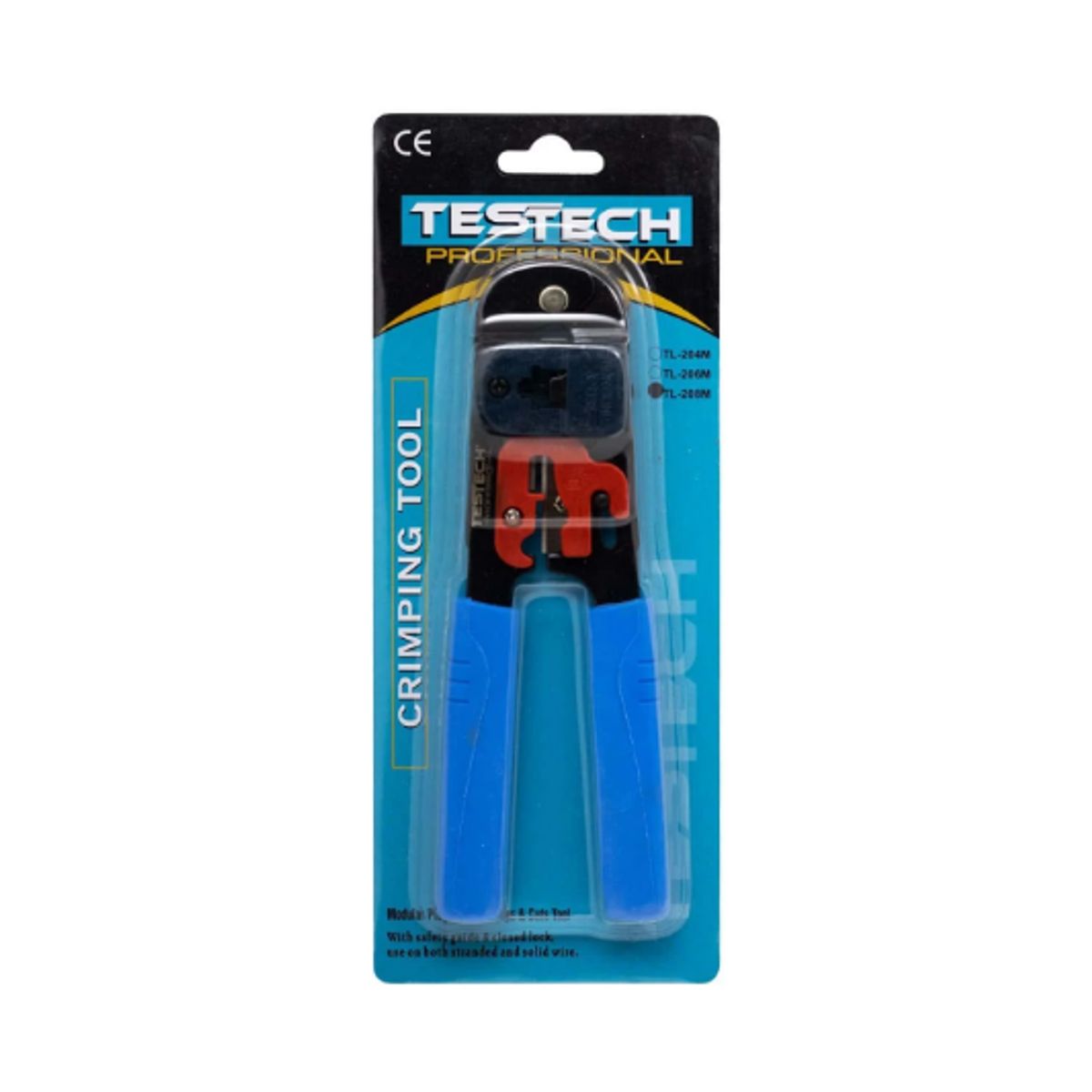 TESTECH - Alicate Crimping Metal para RJ45 TL-208M TESTECH