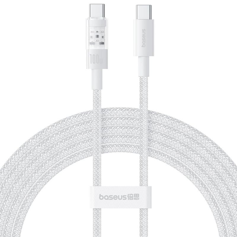 BASEUS - Cable Carga Rápida USB-C a USB-C Baseus PD 100w 2M PC Nylon