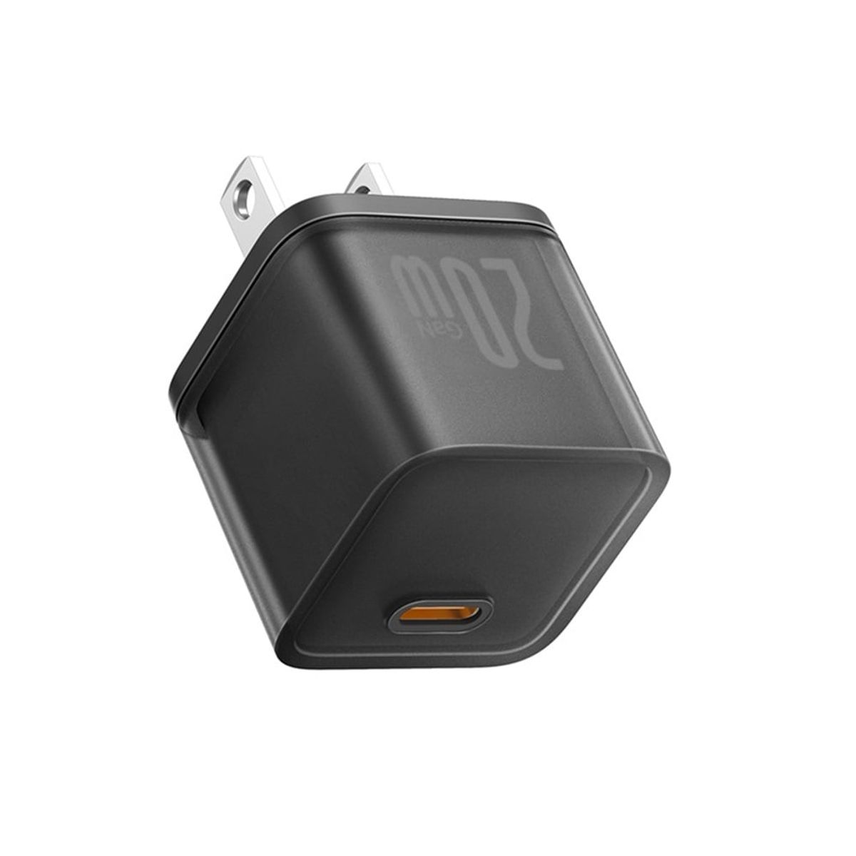 BASEUS - Cargador Rápido Tipo C 20W Negro Baseus