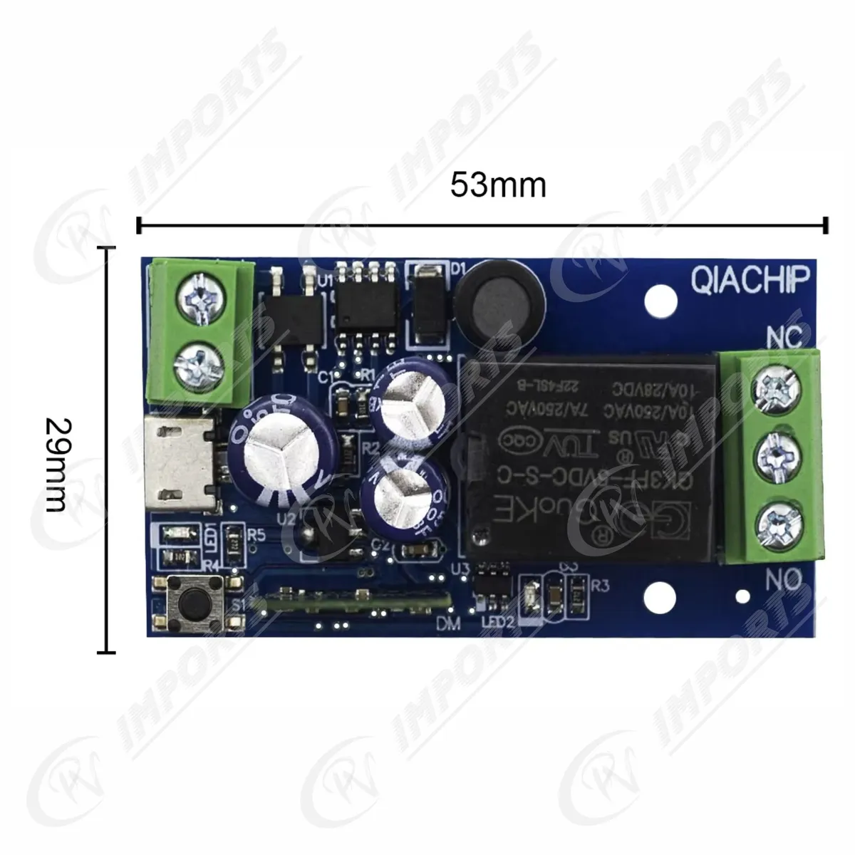 GENERICO - Pulsador Relé Switch Inteligente 2 en 1 Wifi Alexa Google Smart