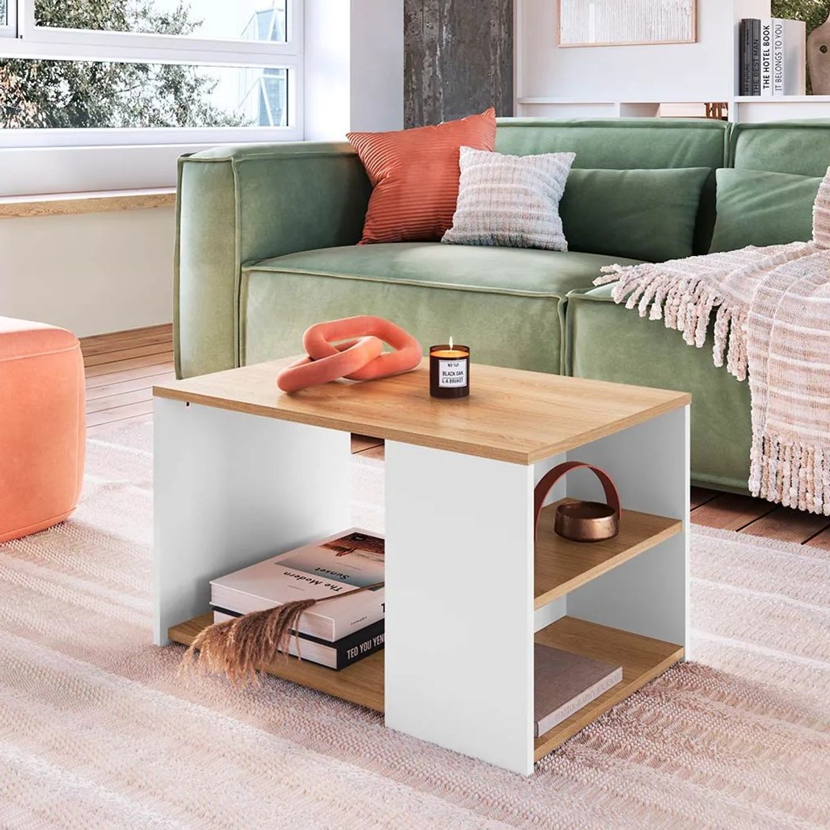 NACION MUEBLES - Mesa de Centro Nacion Muebles Sergey Color BlancoDuna