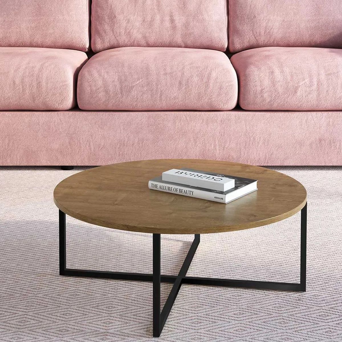 NACION MUEBLES - Mesa de Centro Nacion Muebles Alessandro Color Miel