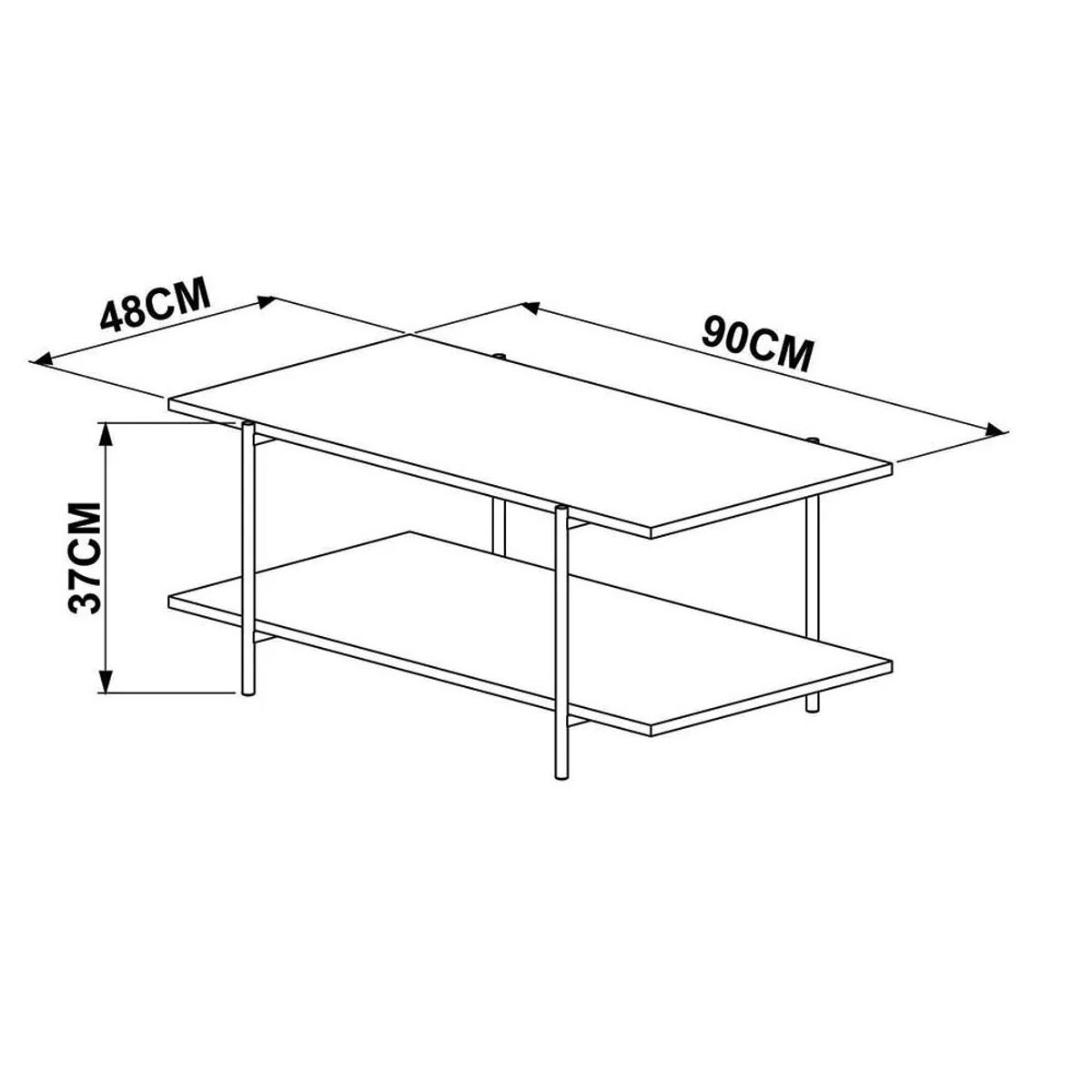 NACION MUEBLES - Mesa de Centro Nacion Muebles Gabriele Color Miel
