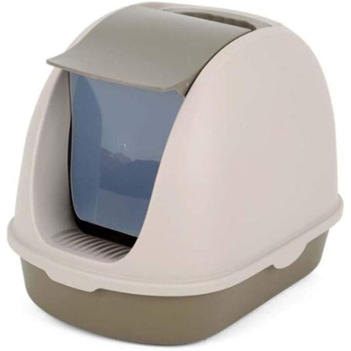 GENERICO - Arenero cerrado  para gato XL(57*38cm) - marron