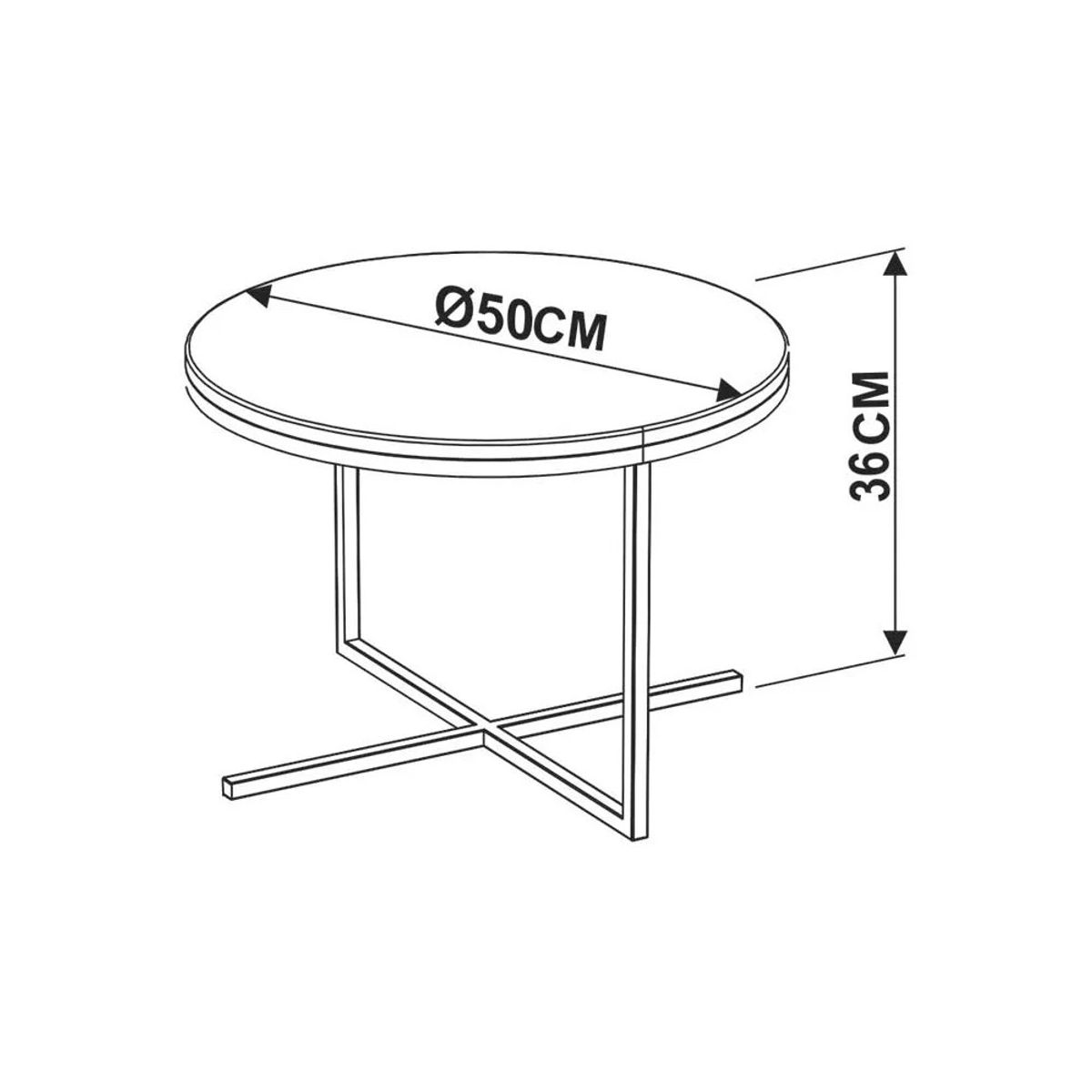 NACION MUEBLES - Mesa de Centro Nacion Muebles Mattia Color Blanco