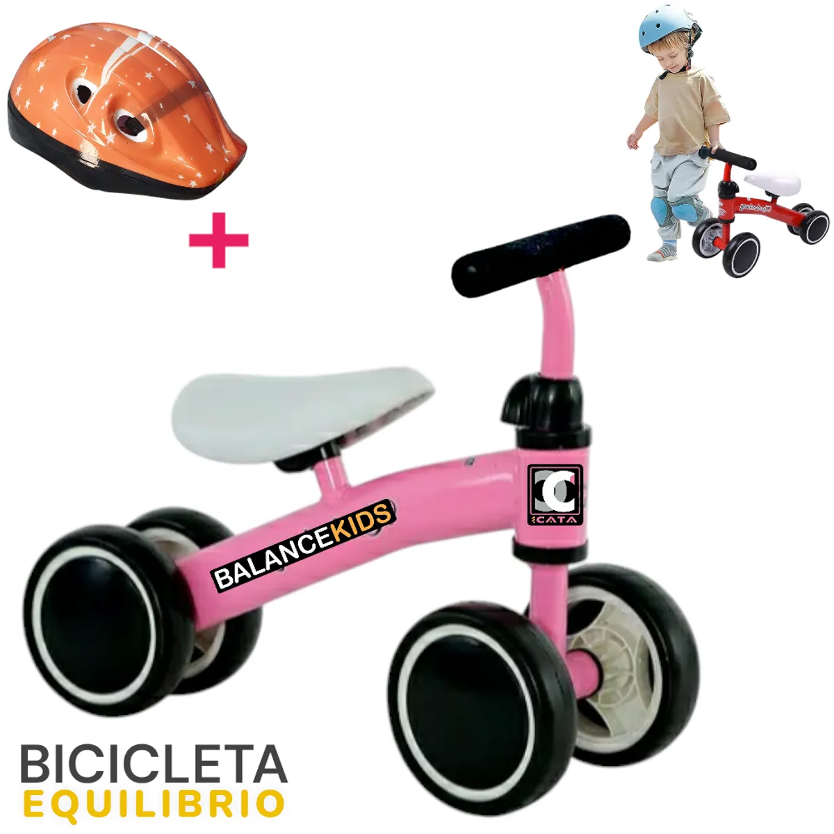 GENERICO - MINI BICICLETA ESTIMULACION DE EQUILIBRIO INFANTIL KIT SEG