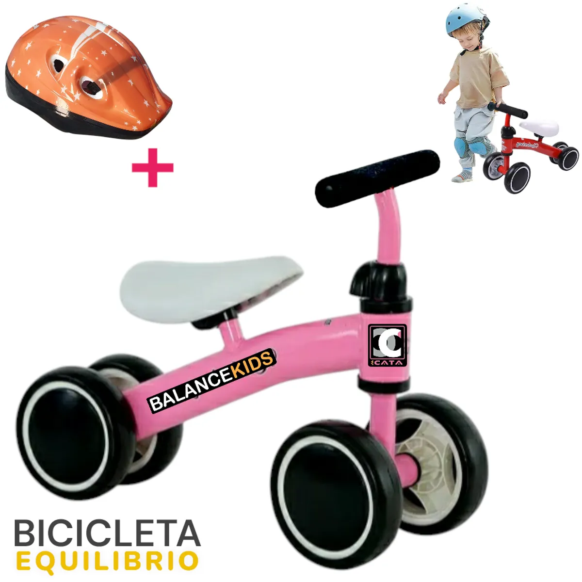 GENERICO - MINI BICICLETA ESTIMULACION DE EQUILIBRIO INFANTIL KIT SEG