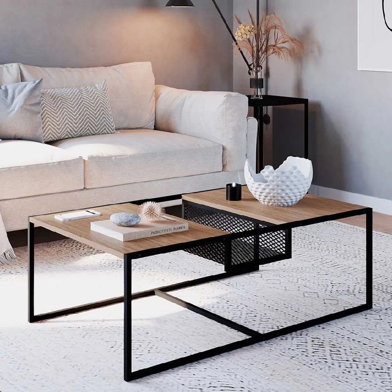 NACION MUEBLES - Mesa de Centro Nacion Muebles Matteo Color Rovere