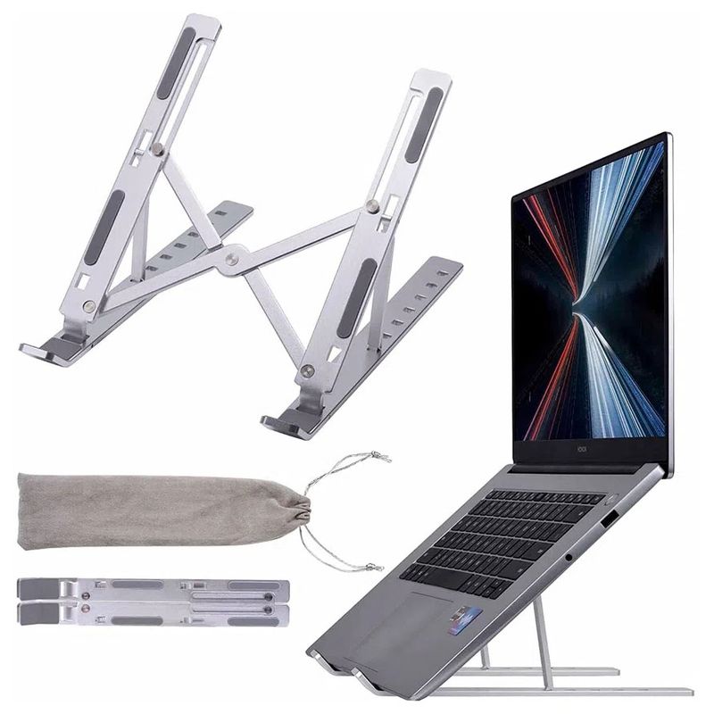 OEM - Soporte Base de Laptop Aluminio para Portatil Tablet y mas ECO