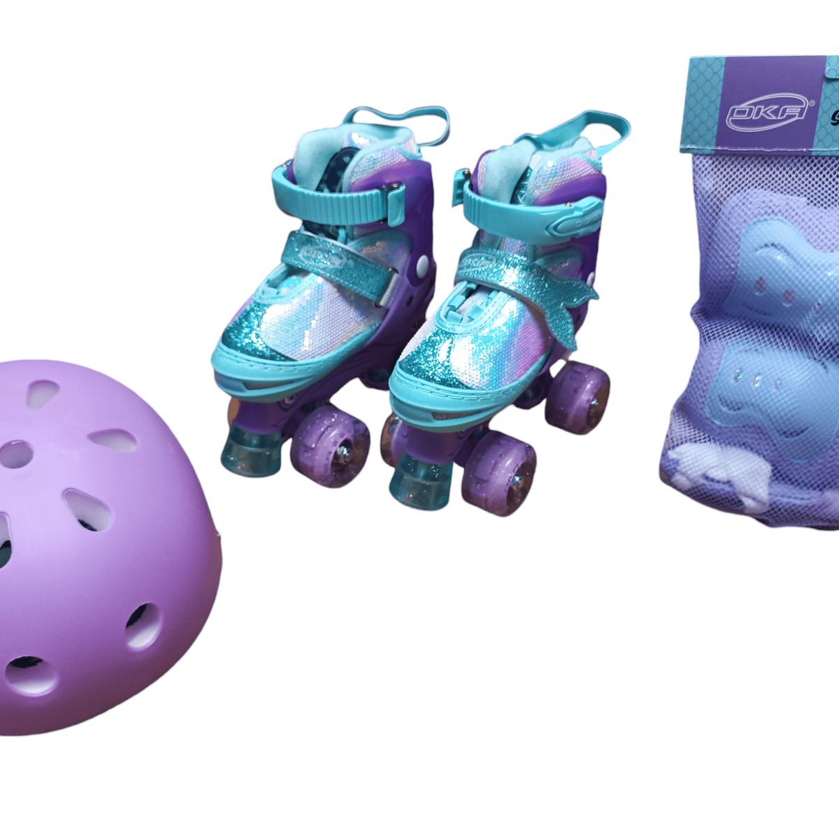OKA - PATIN 4 RUEDAS SIRENA TALLA S 30-33
