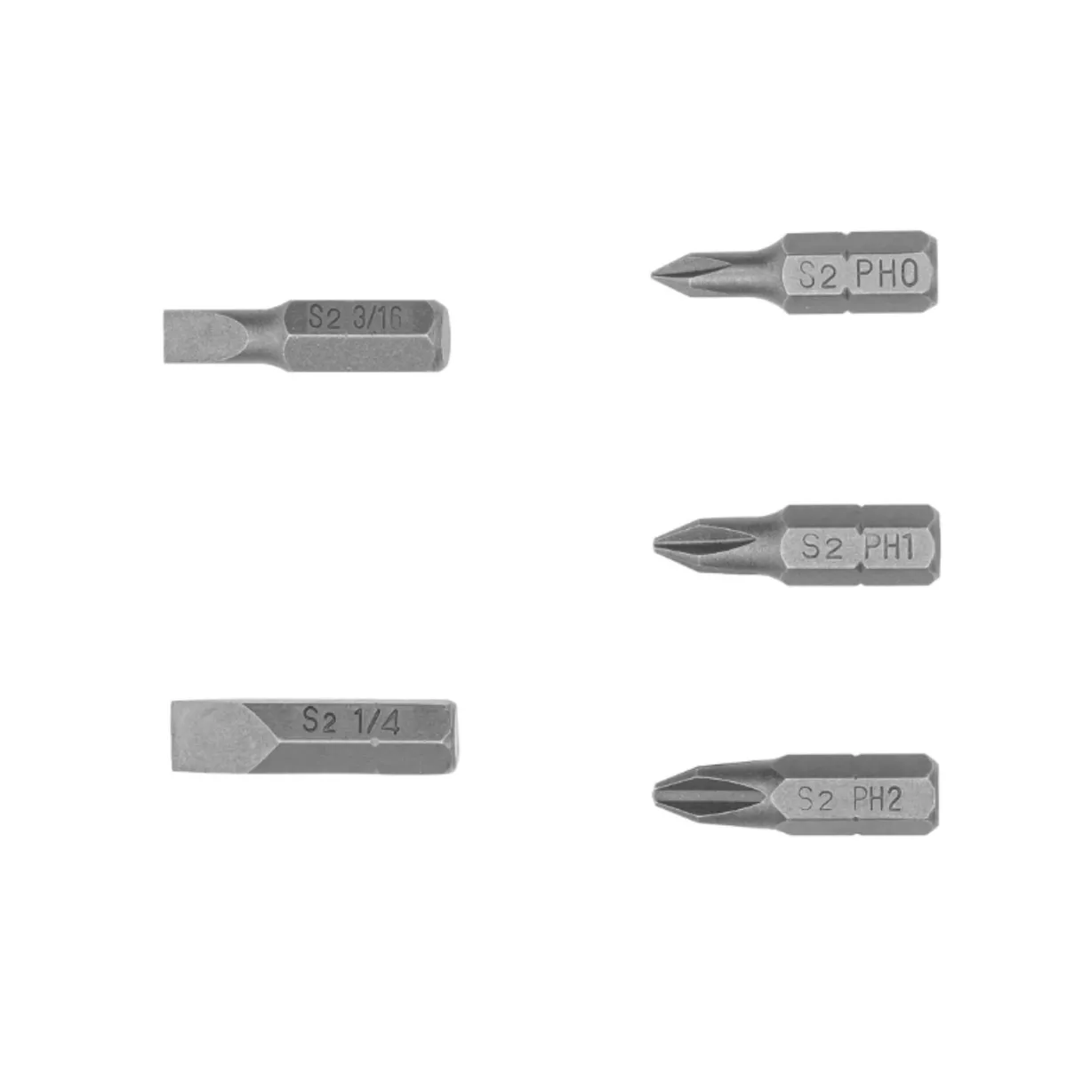 TRUPER - Juego puntas para destornillador 5 Pzas cruz y planas 1" Truper Expert