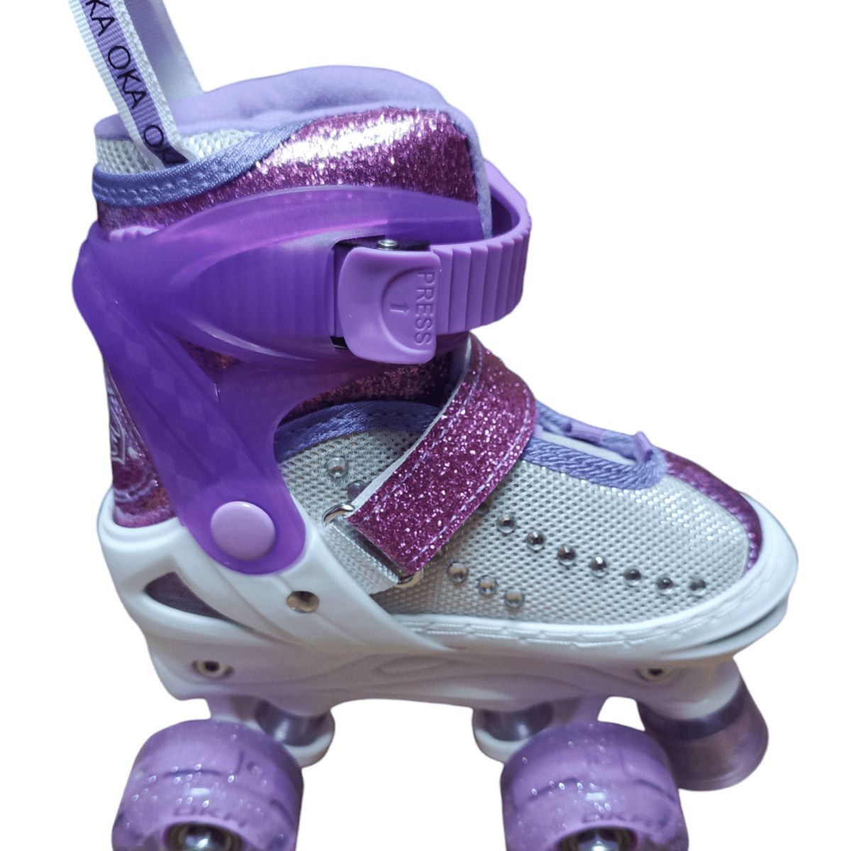 OKA - PATIN 4 RUEDAS LILA TALLA S 30-33