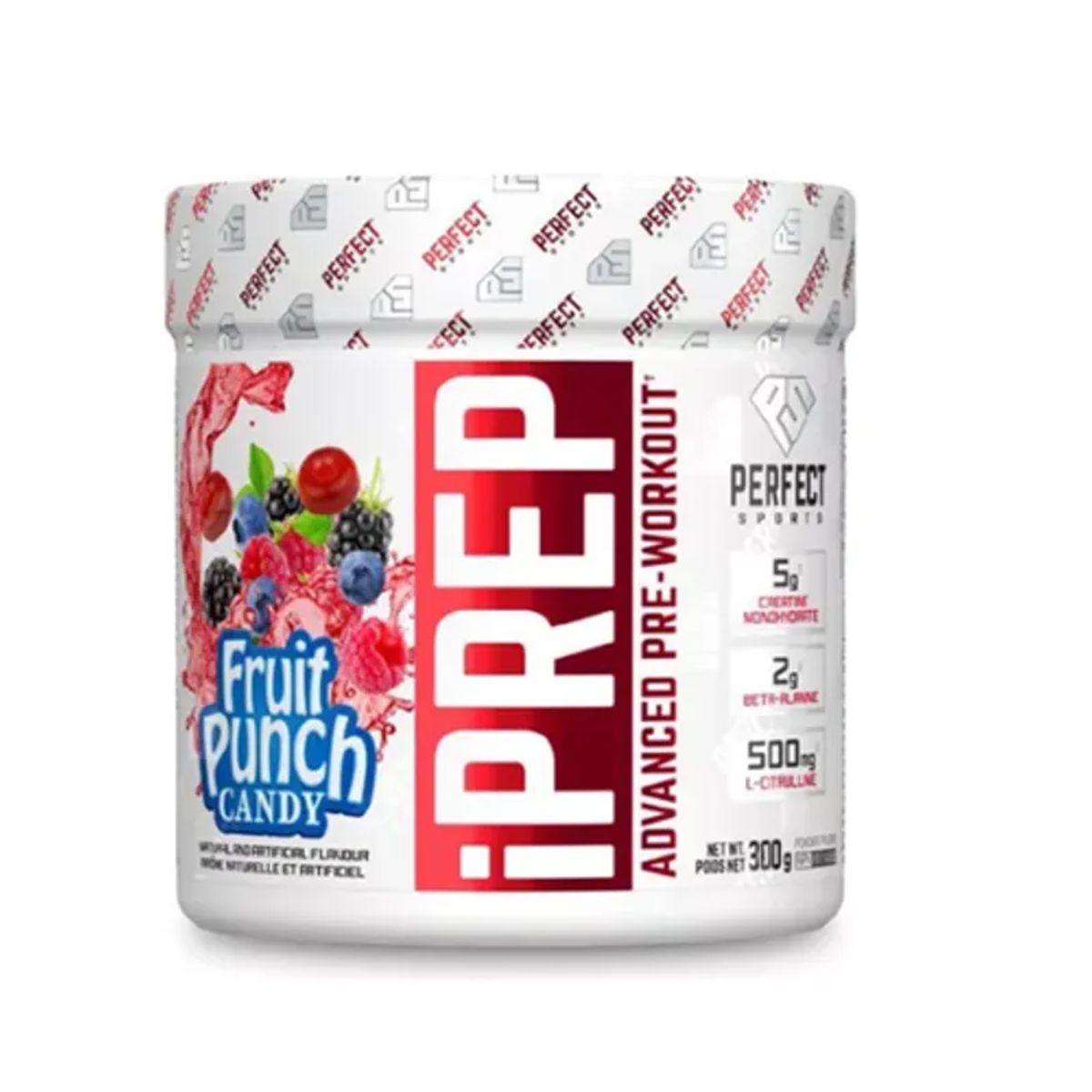 GENERICO - Pre entreno Iprep Perfect Sports  Fruit Punch Candy 30 tomas