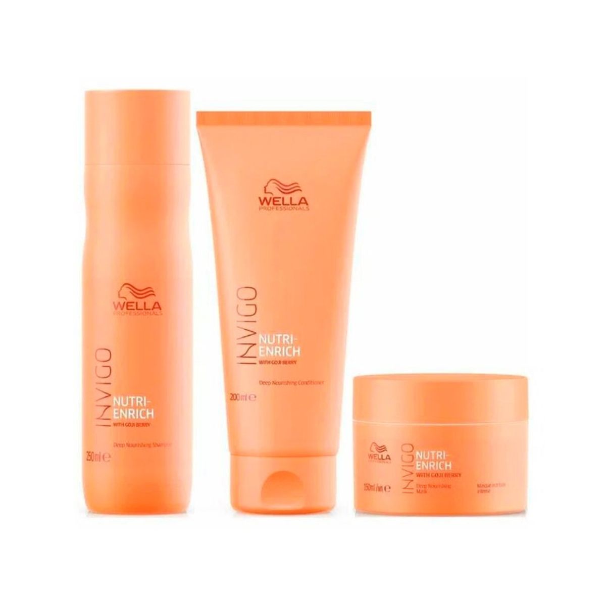 WELLA - WELLA INVIGO NUTRIENRICH – Shampoo 250  +Conditioner 200  ml+Mask 150m