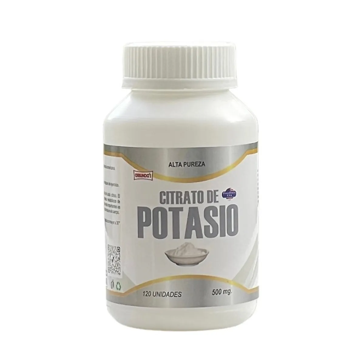 GENERICO - Citrato de Potasio en Cápsulas 120 u x 500 mg - Oriundo's