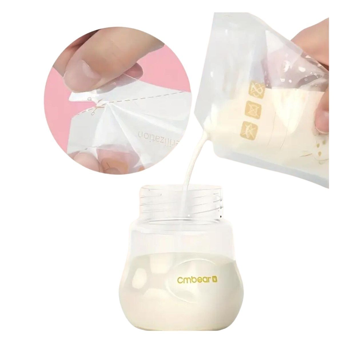 GENERICO - Bolsas para Almacenar Leche Materna de 220ml x30 unidades