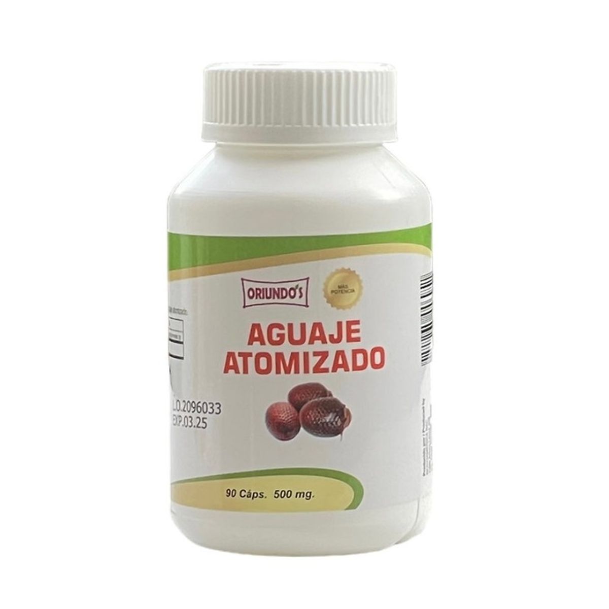 GENERICO - Aguaje Atomizado en Cápsulas 90 u x 500 mg - Oriundo's
