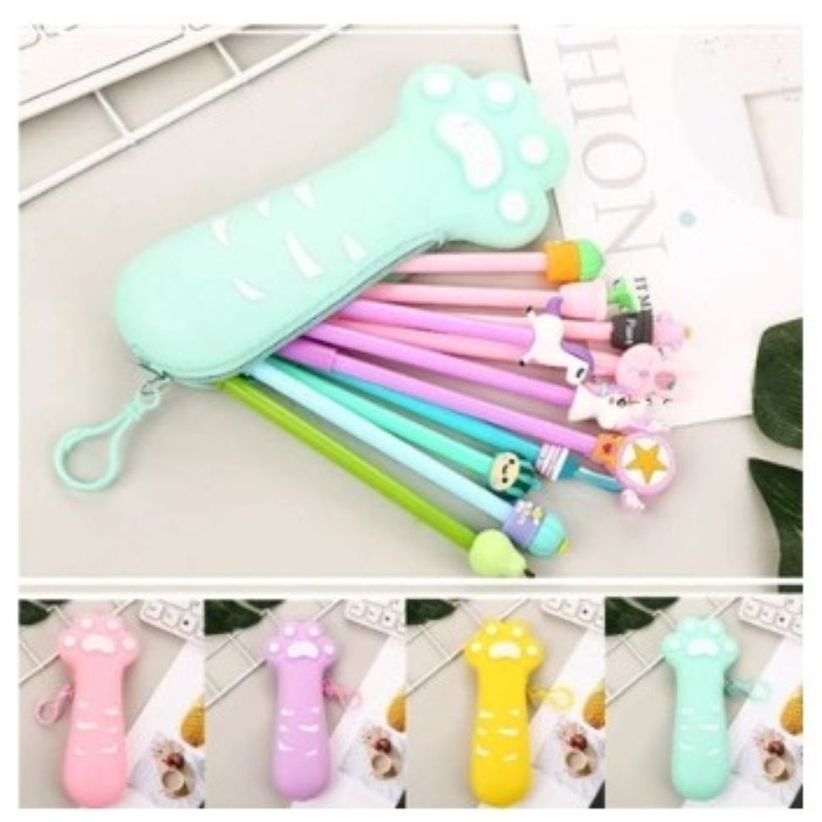 GENERICO - CARTUCHERA GARRITA SILICONA ROSADO