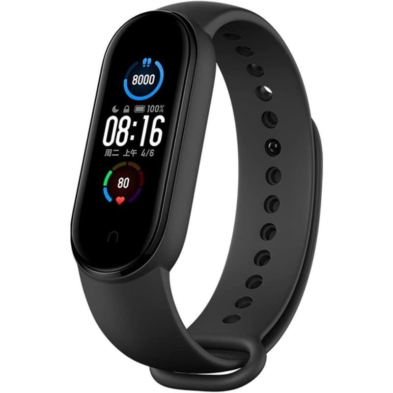 GENERICO - Correa de Silicona para Xiaomi Mi Band 6  Negro