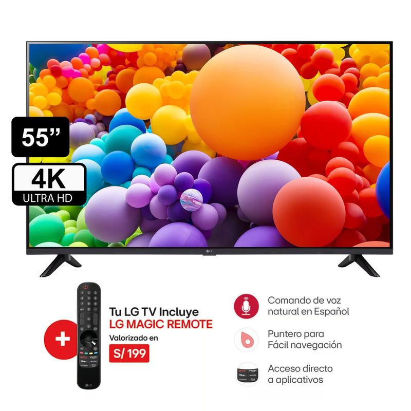 LG - TELEVISOR LG 55 SMART TV THINQ AI 4K UHD 55UR8750PSA