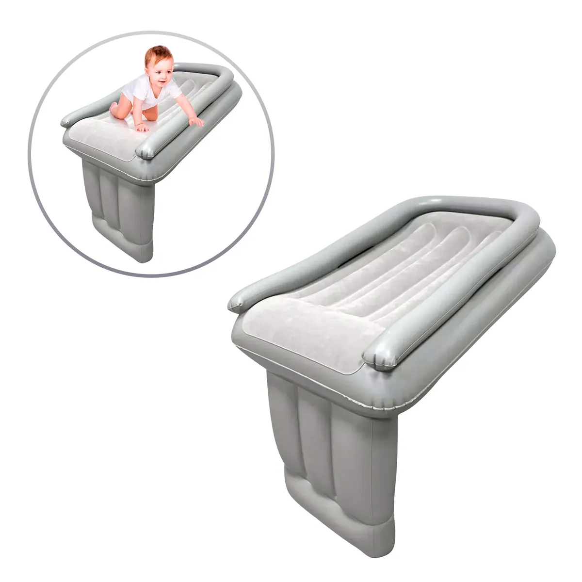 BABYPAL - Cama Inflable para Avión Ajustable Compacta y Portátil