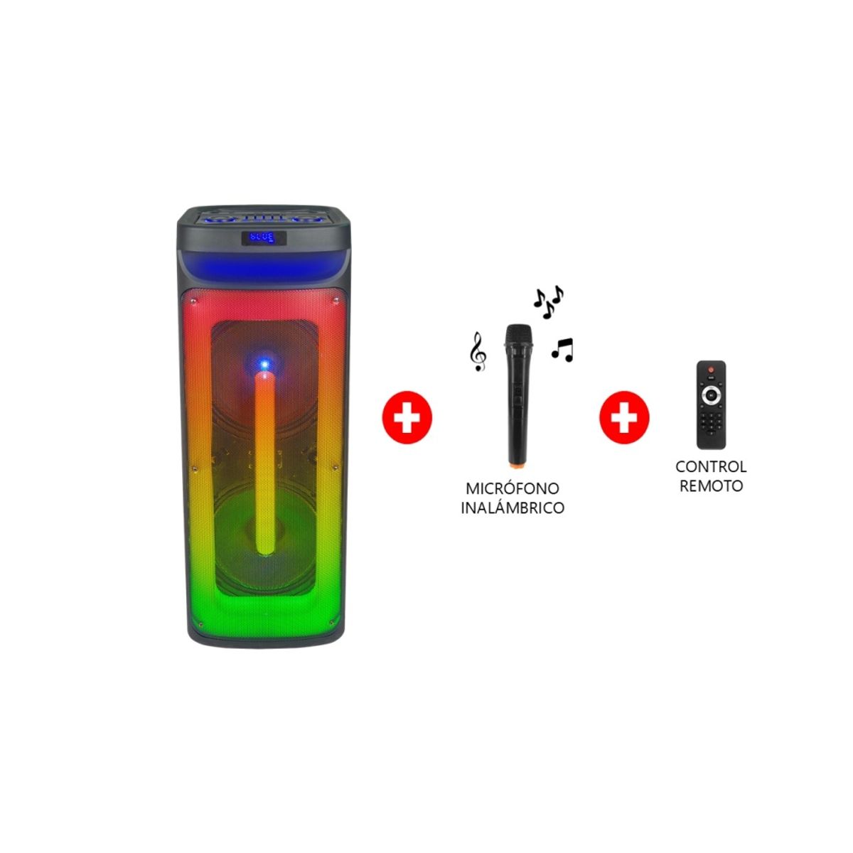 TREVELY - Parlante Portátil Bluetooth TREVELY WT-1060A - 300W