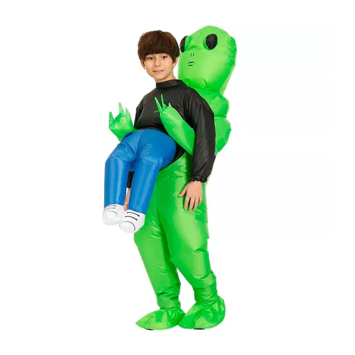 GENERICO - Disfraz Inflable de Alien para Niños Halloween y Cosplay