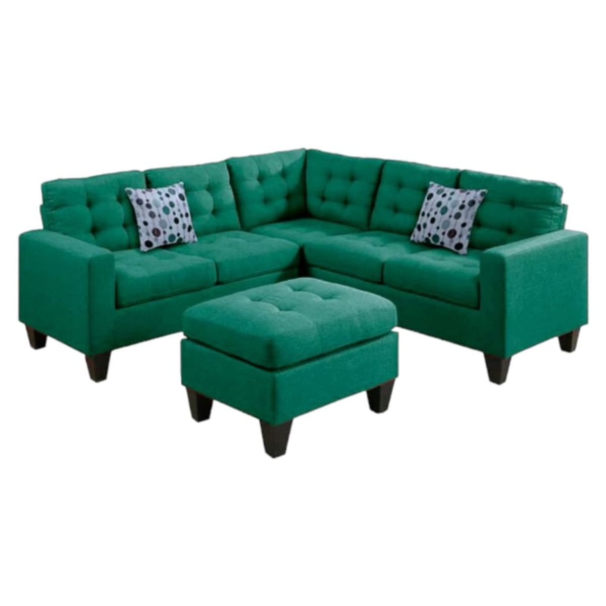 GENERICO - sofa briza 3 cuerpos 1 banqueta+5 cojines de regalo