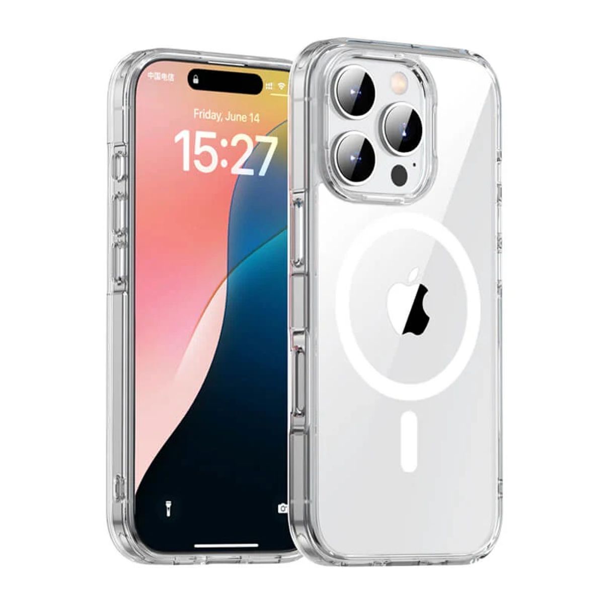 GENERICO - Funda Case Protector Magsafe para Iphone 16 PRO Clear - Transparente
