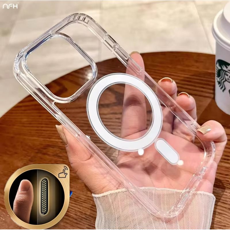 GENERICO - Funda Case Protector Magsafe para Iphone 16 PRO Clear - Transparente