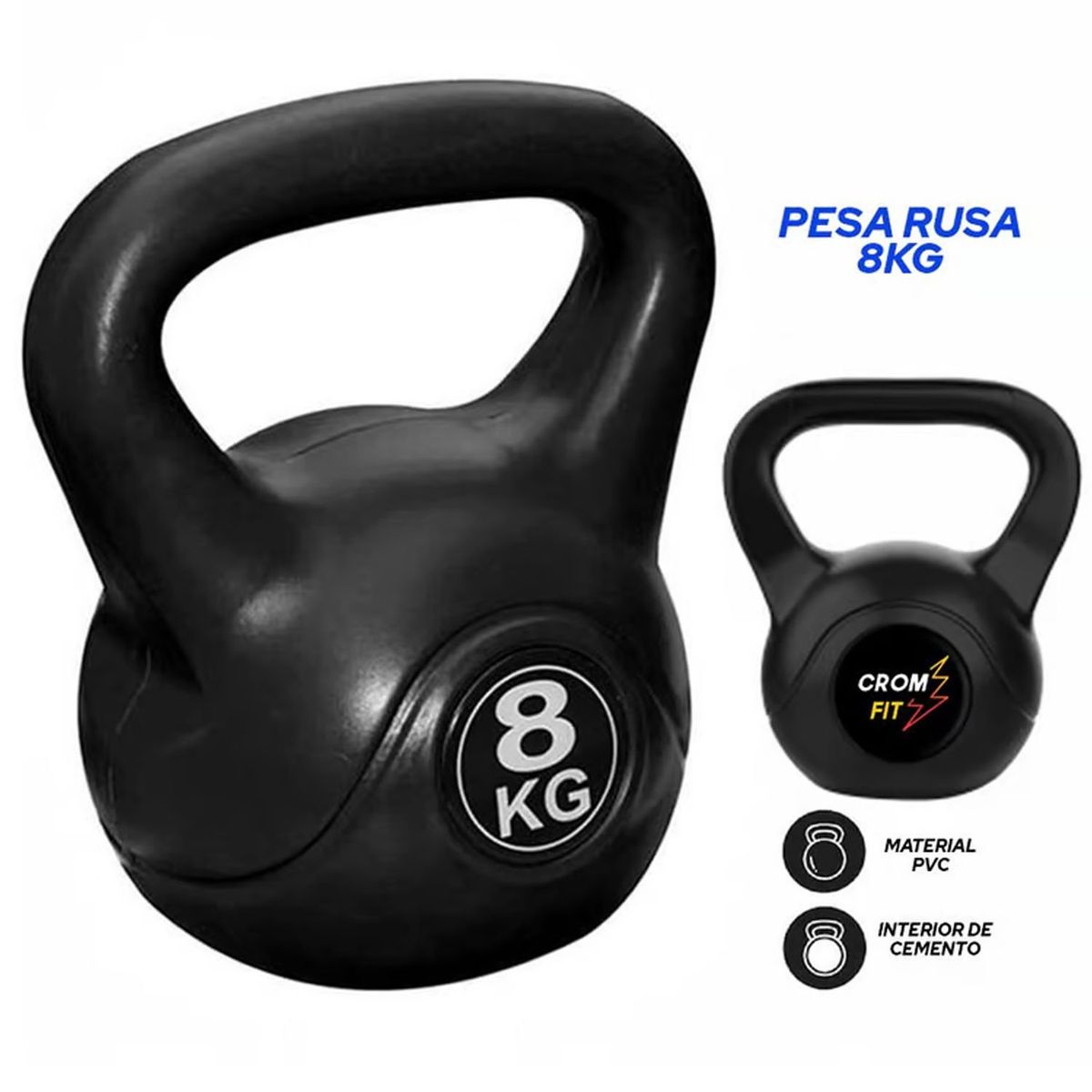GENERICO - Pesa Rusa Kettebells de PVC 8kg