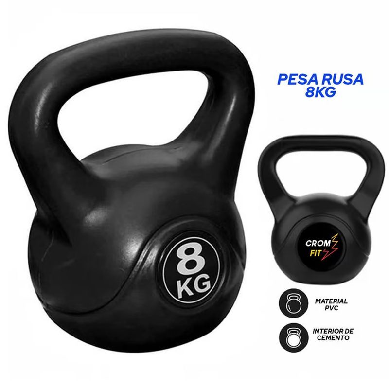 GENERICO - Pesa Rusa Kettebells de PVC 8kg