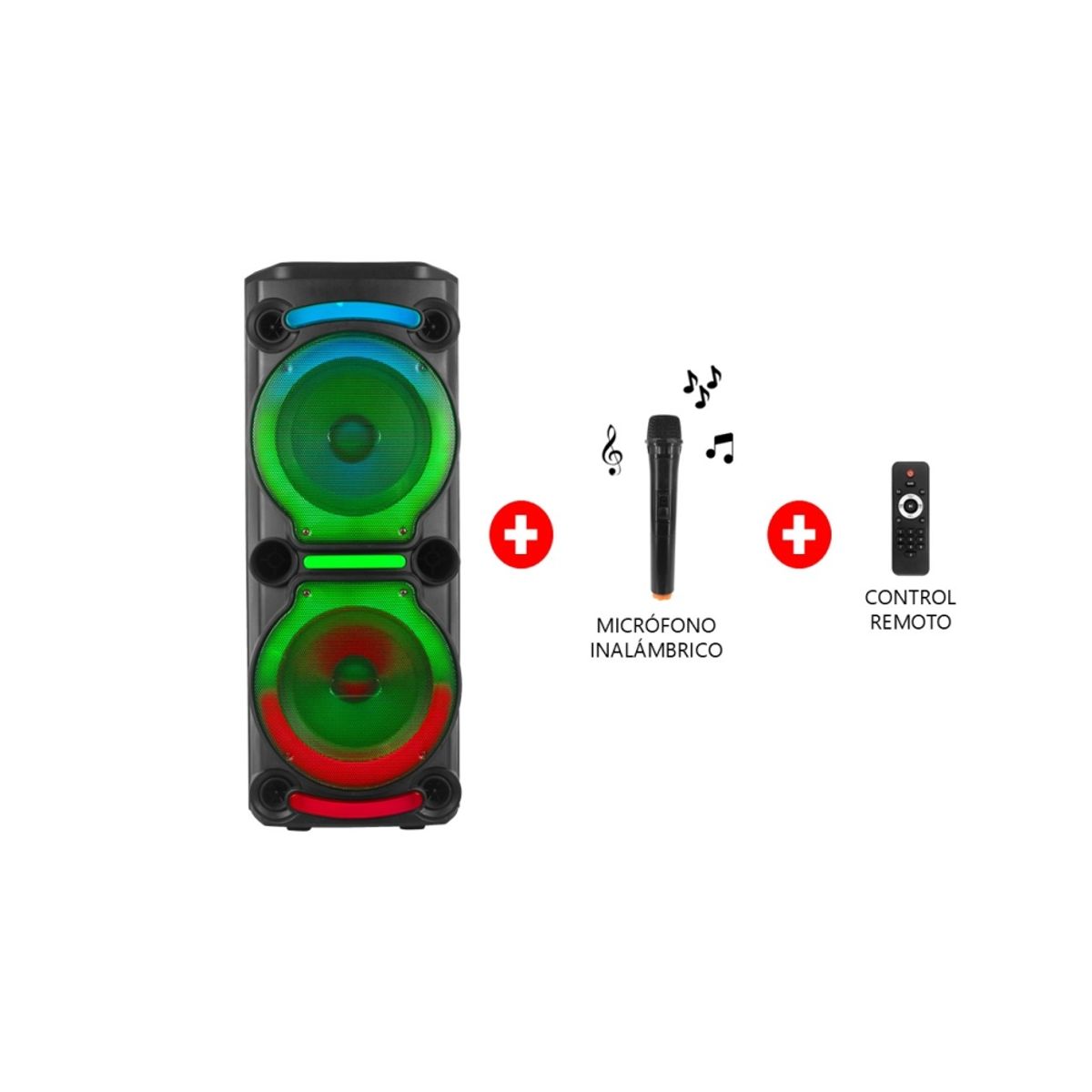 TREVELY - Parlante Portatil Bluetooth TREVELY WT-1250 - 500W