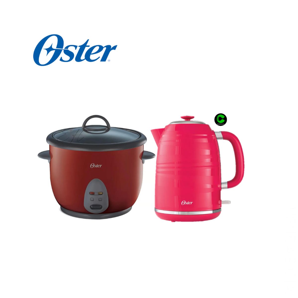 OSTER - Combo OSTER Olla Arrocera y Hervidor Bvstkt4177M