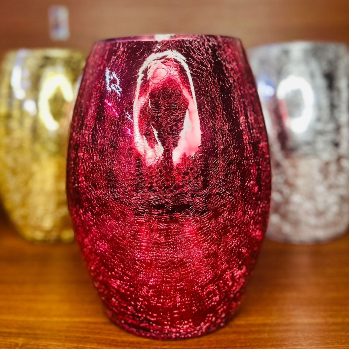 GENERICO - Florero agrietado gold