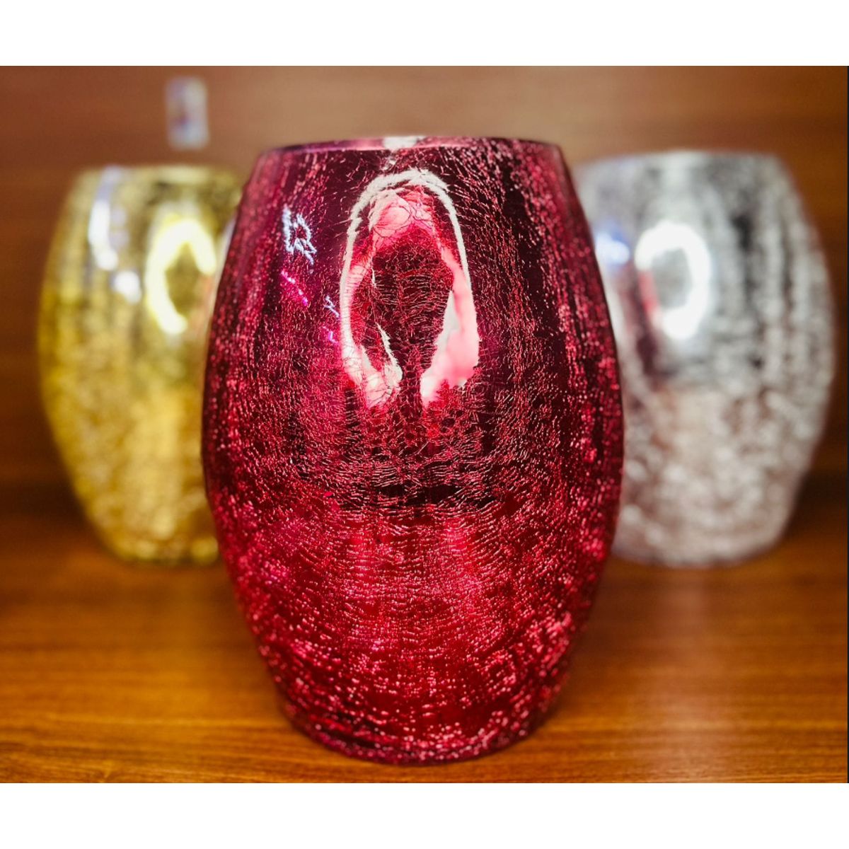 GENERICO - Florero agrietado gold