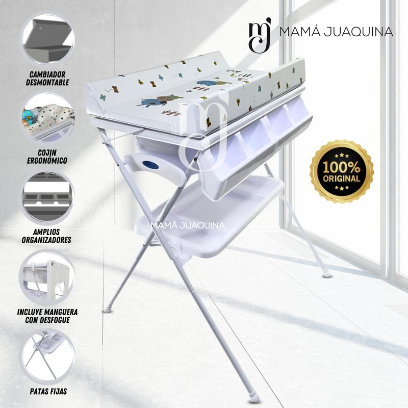 BABY - Bañera Cambiador «ARMAGAN» Edición Limitada White