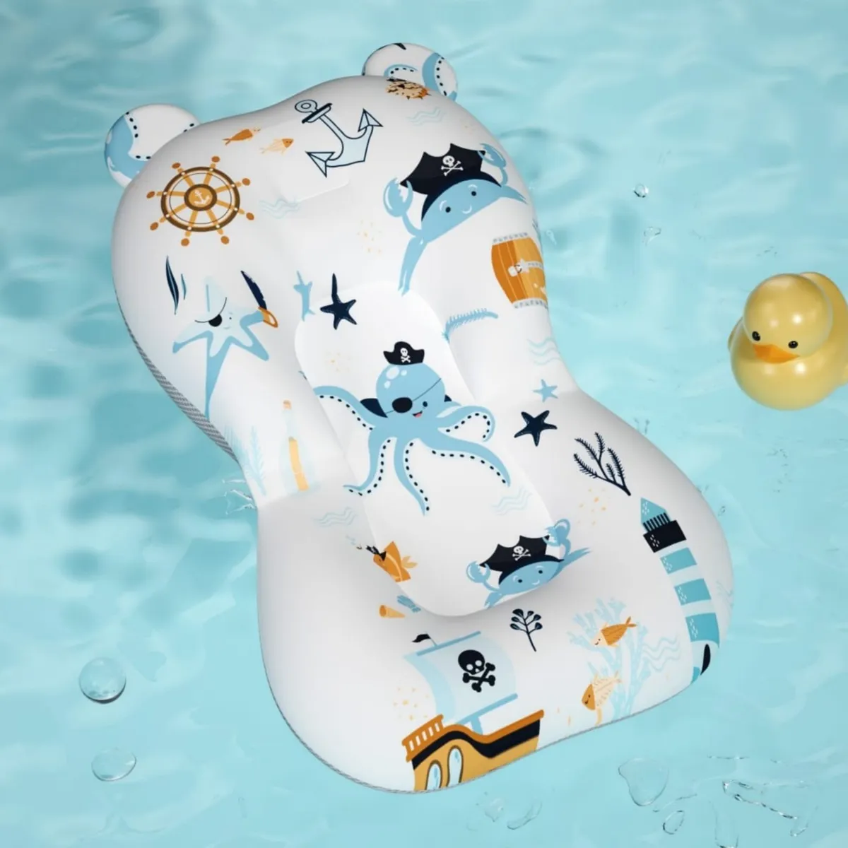 GENERICO - Cojín para bañera de Bebé Alfombra antideslizante CELESTE