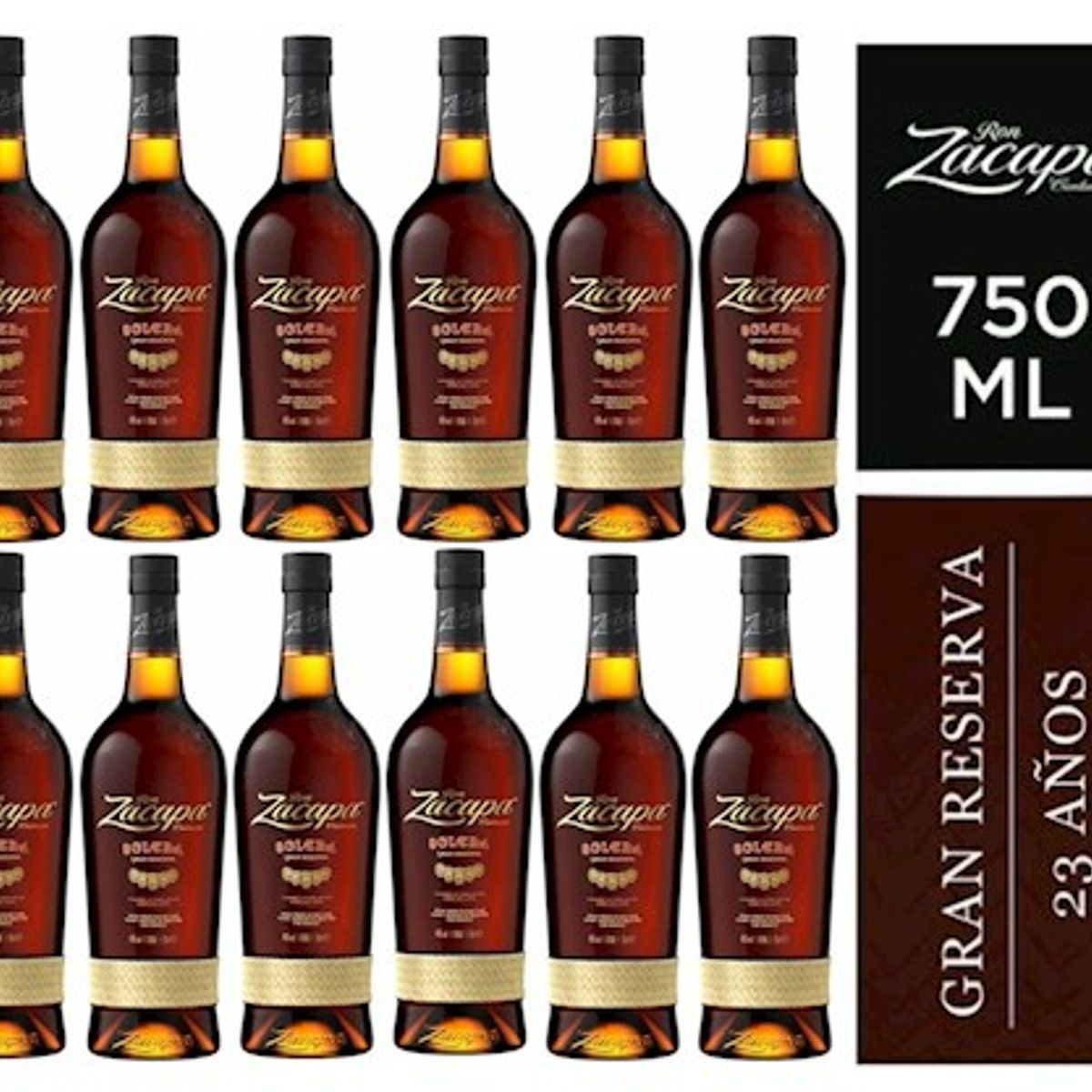 ZACAPA - RON ZACAPA 23 AÑOS 750ML - 12 UND