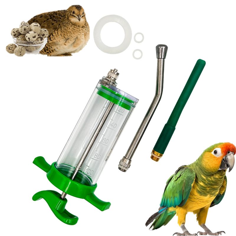 GENERICO - Kit Jeringa Reusable Tpx 100ml Con Dos Cánulas Para Aves