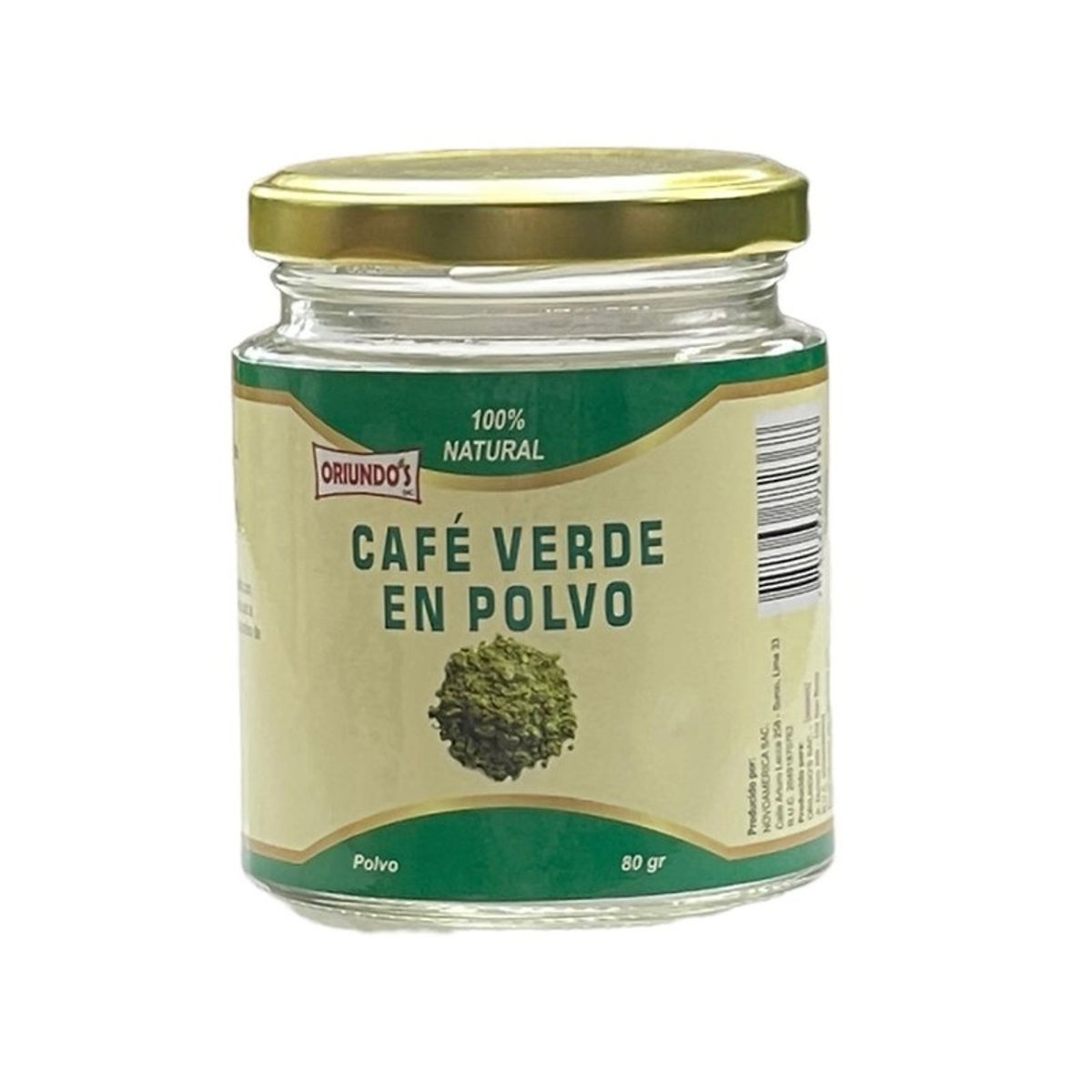 GENERICO - Café Verde en Polvo x 80 g - Oriundo's