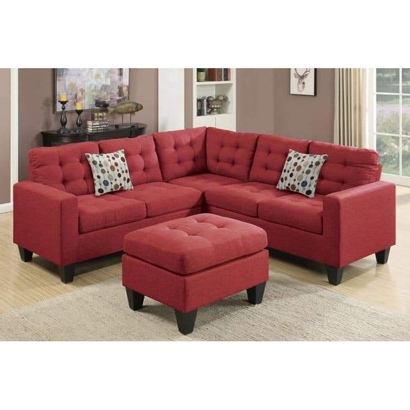 GENERICO - Mueble seccional BRIZA 3 cuerpos 1 banqueta