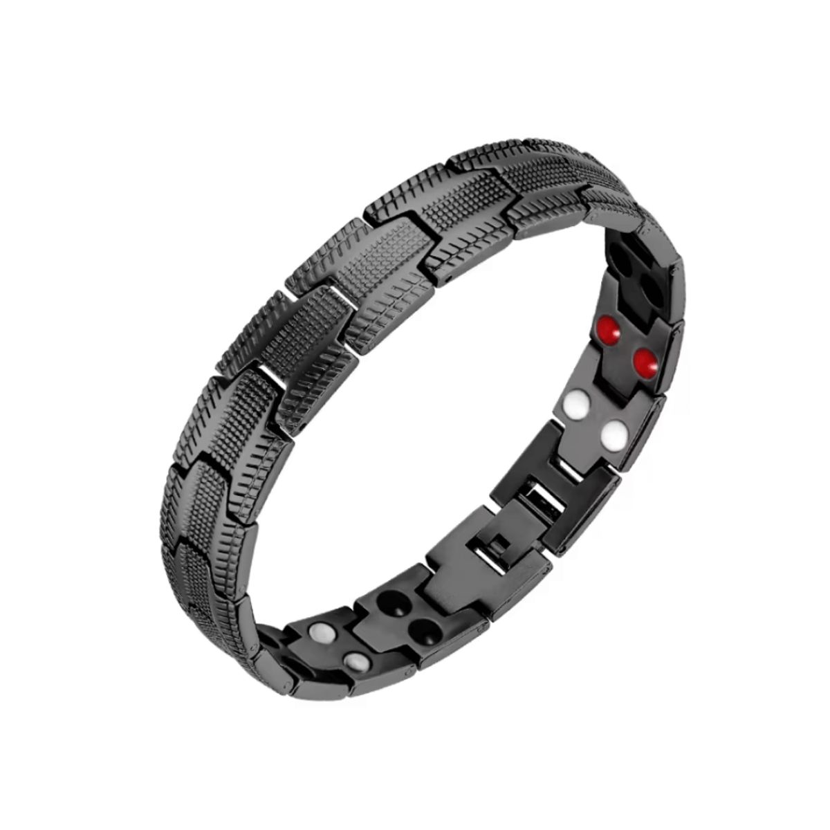 AFRODITA - Pulsera Magnética Saludable Titanio Negro Modelo YSB-22