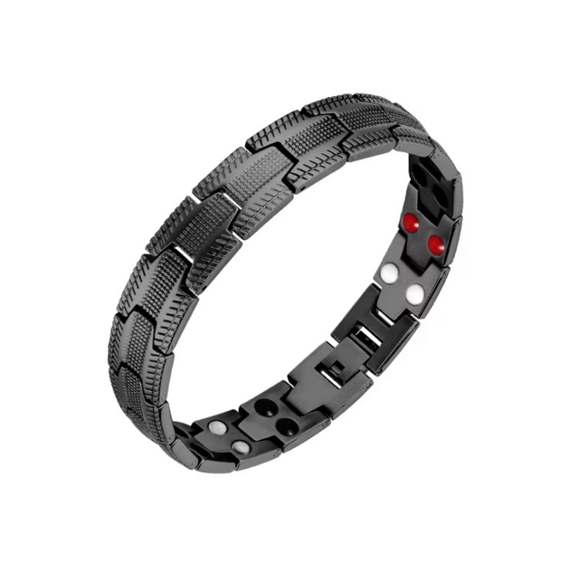 AFRODITA - Pulsera Magnética Saludable Titanio Negro Modelo YSB-22