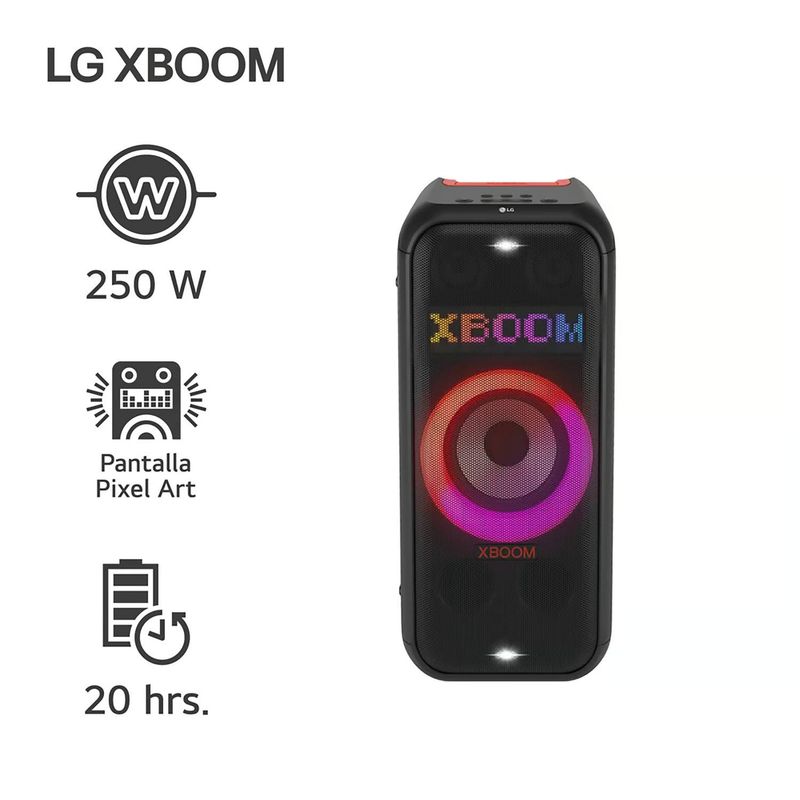 LG - Parlante LG XBOOM XL7S 250W Bluetooth IPX4 Pixel Art