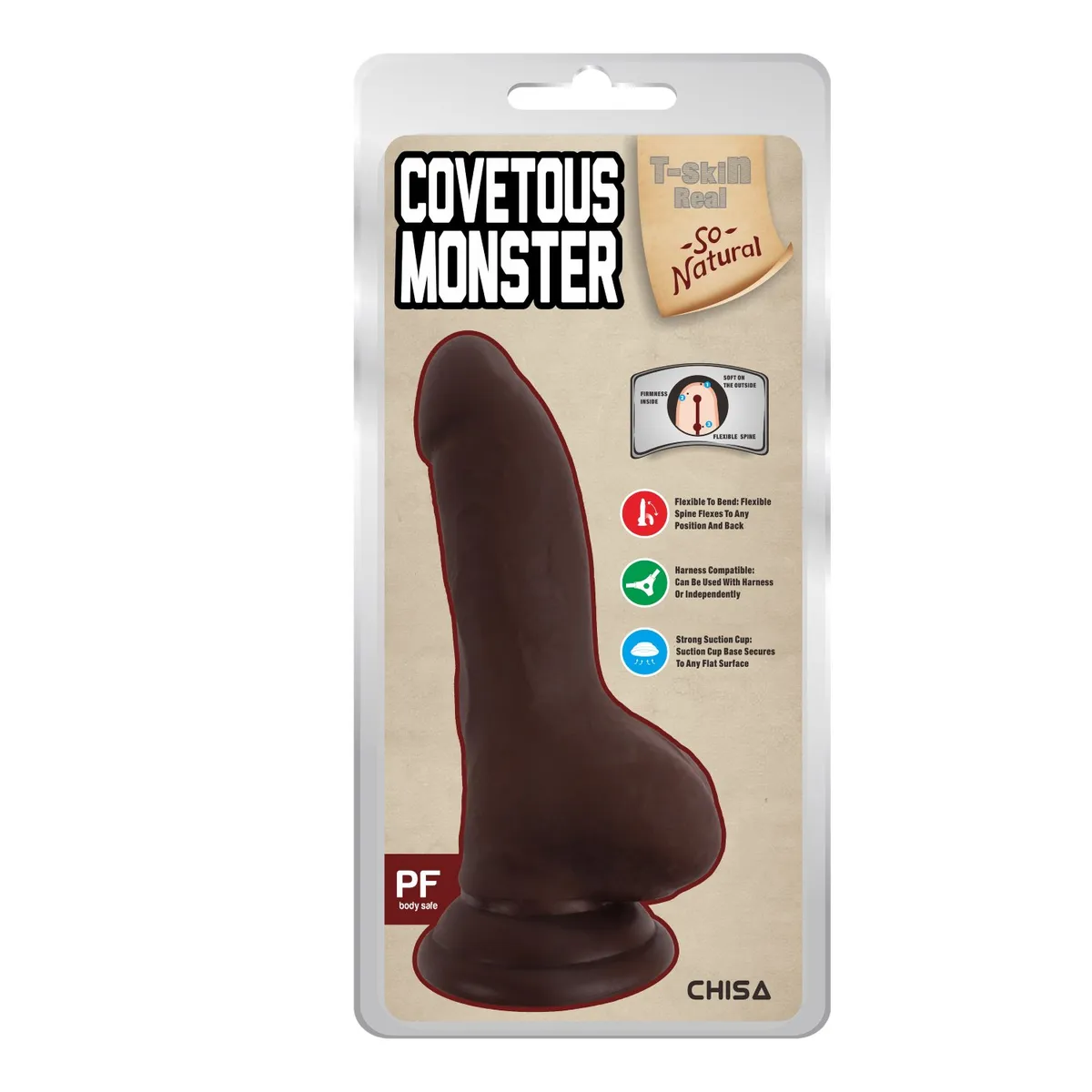 CHISA - Dildo Articulado Consolador Realista Covetous Monster 20cm x Ø 4 cm