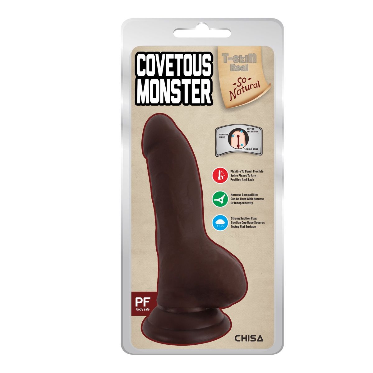 CHISA - Dildo Articulado Consolador Realista Covetous Monster 20cm x Ø 4 cm