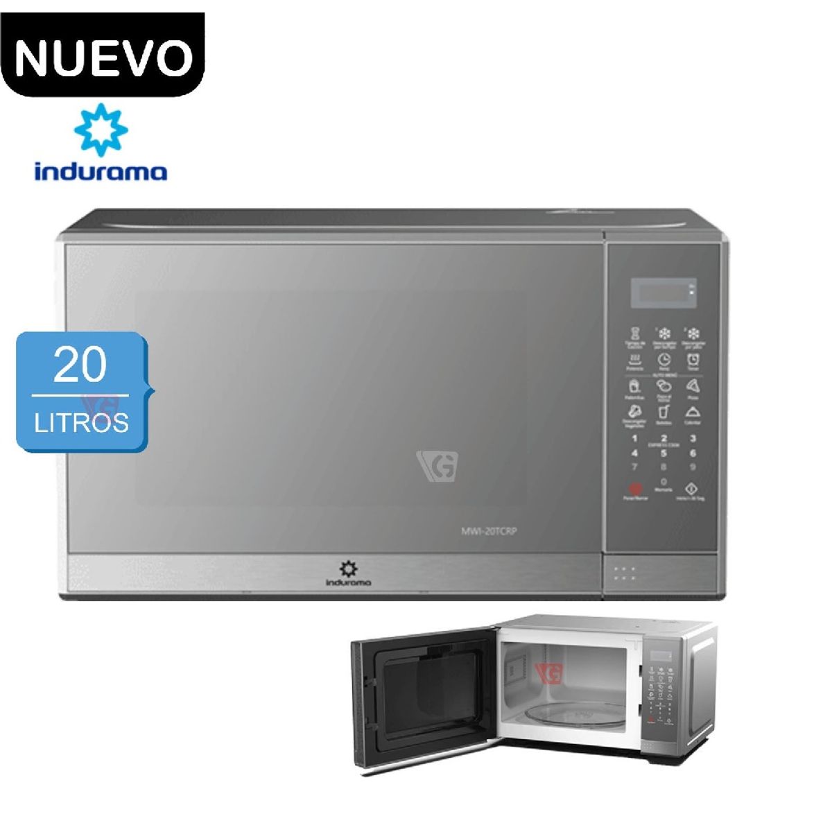 INDURAMA - HORNO MICROONDAS INDURAMA 20 LT..