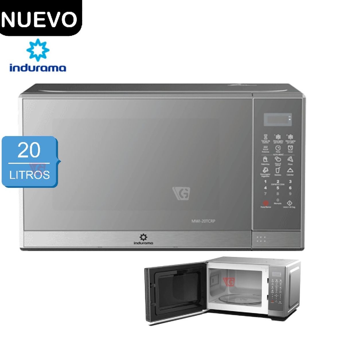 INDURAMA - HORNO MICROONDAS INDURAMA 20 LT..