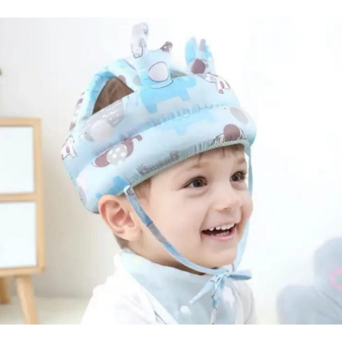 GENERICO - Gorro Protector Para Bebe ANTI GOLPES ROSADO